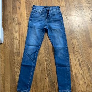 High rise skinny jeans